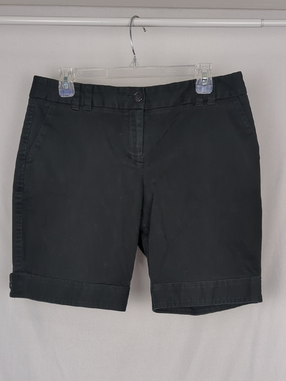ANN TAYLOR Women's Black Chino Shorts Size 8